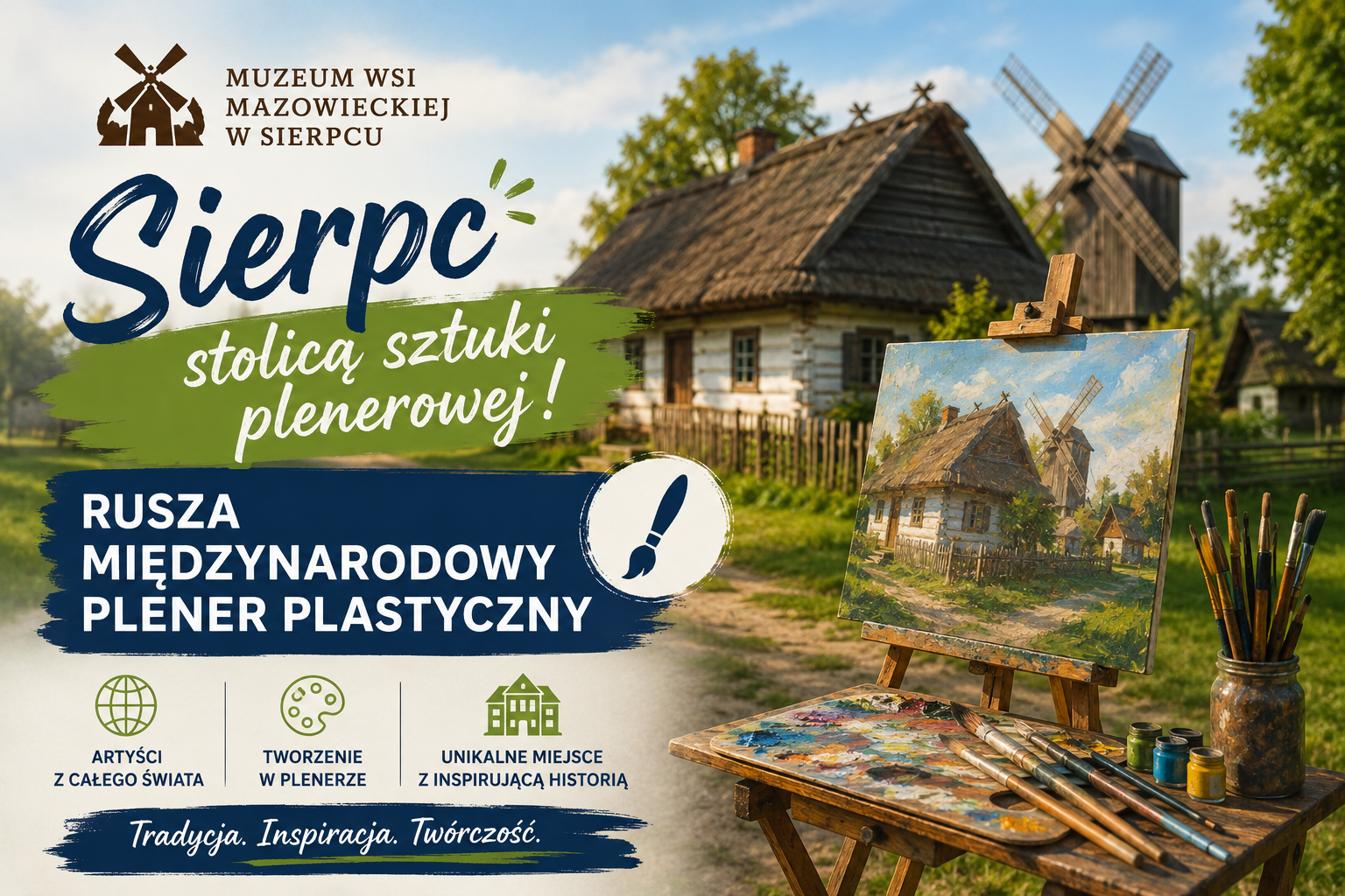 plener artystyczny w Skansenie w Sierpcu