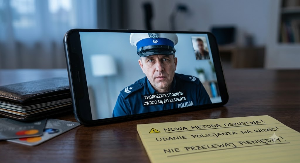 fałszywe wideo-połączenia od Policji i banków