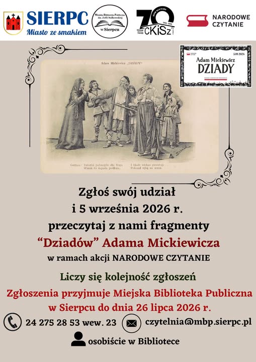 Narodowe Czytanie w Sierpcu