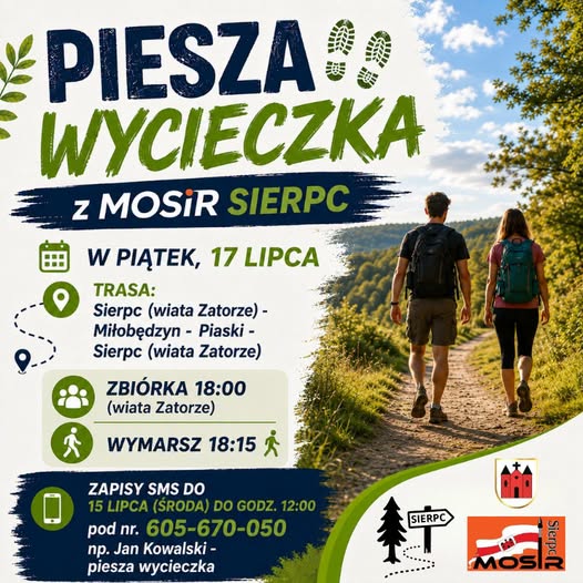 piesza wycieczka mosir sierpc