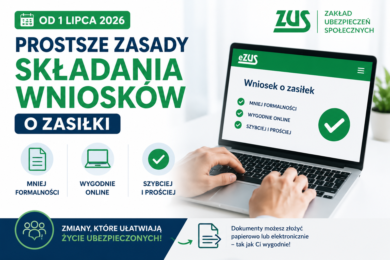 prostsze zasady składania wniosków o zasiłki