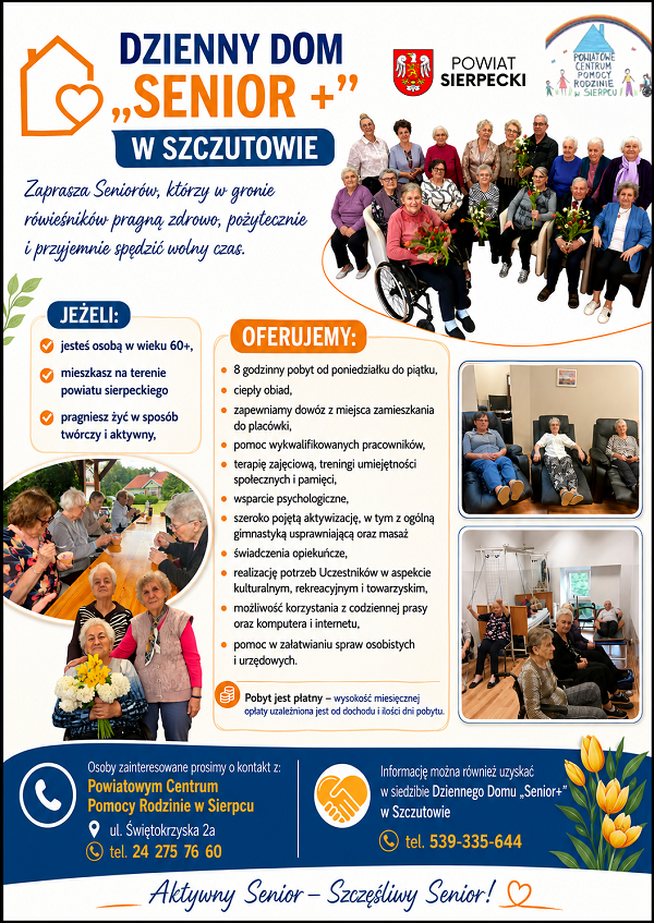 dzienny pobyt w ośrodku w szczutowie