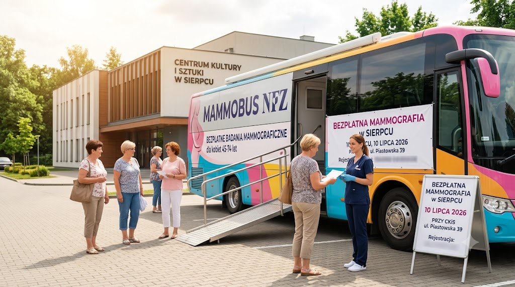 mammografia w sierpcu autobus