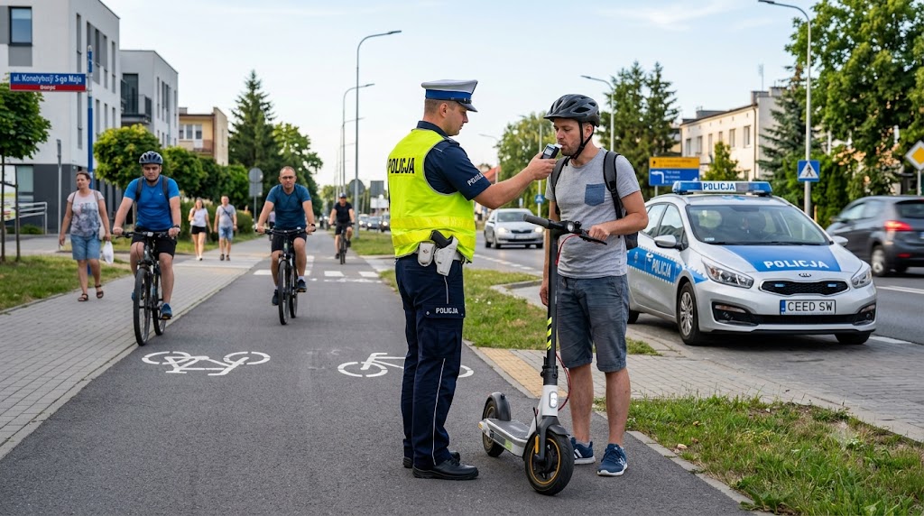 kontrole policji e hulajnogi