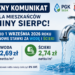 Uwaga mieszkańcy Gminy Sierpc! Od września rosną opłaty za wodę i ścieki