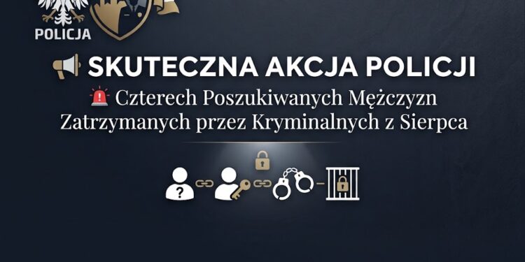 Ukrywał się od 2023 roku. Sierpecka policja zakończyła ucieczkę czterech poszukiwanych ⚖️