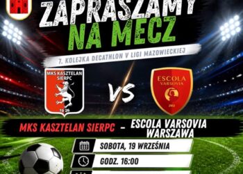 MKS Kasztelan Sierpc gra o pierwsze punkty w 7. kolejce V Ligi ⚽🔥