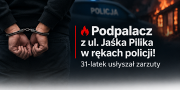 Podpalacz z ul. Jaśka Pilika w rękach policji! 31-latek usłyszał zarzuty