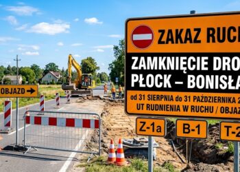 🛑 Duże utrudnienia aż do końca października! Zamknięto ważny odcinek drogi